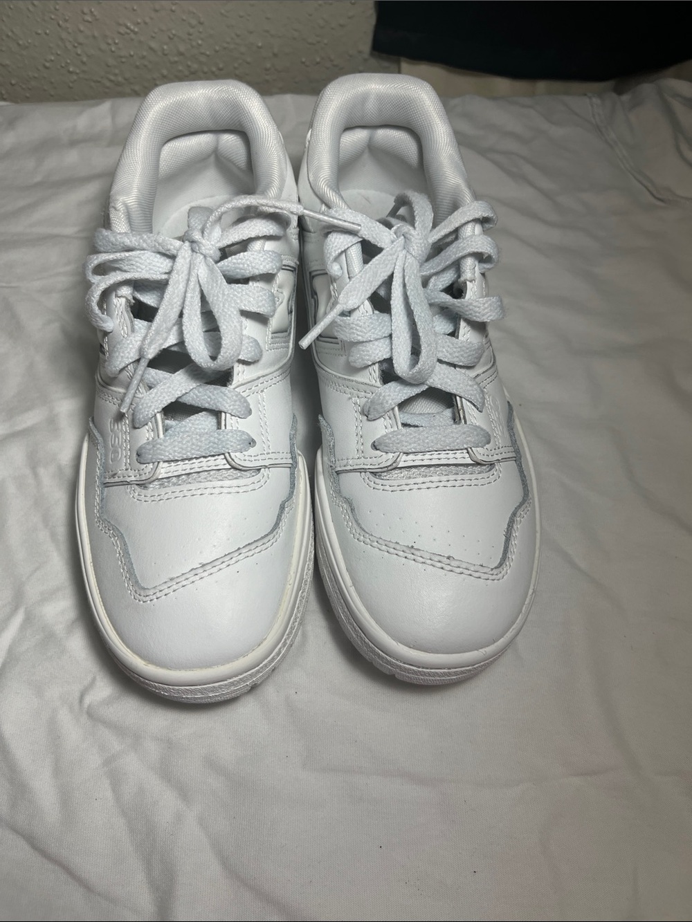 New Balance Kids White Low-Top Sneakers